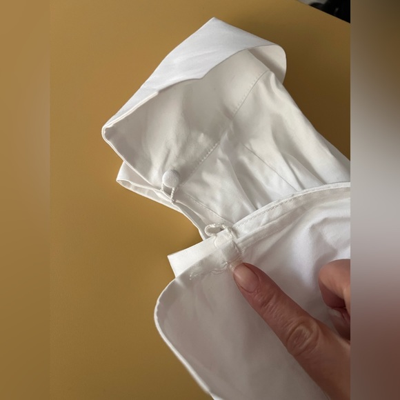 Misha Nonoo white mandarin collar button down blouse sz XS - Picture 6 of 6